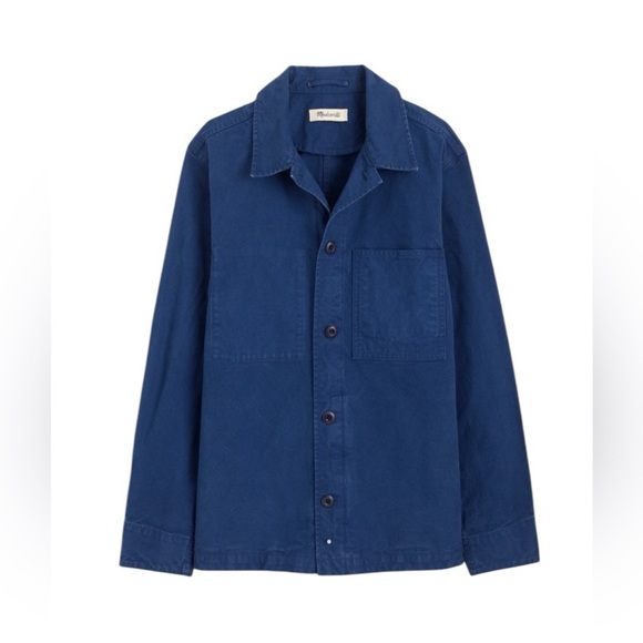 Madewell Other - Madewell Overshirt in Garment-Dyed Canvas in Vintage French Blue